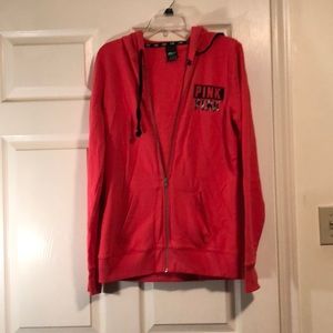 Pink Long Sleeve Zip-up